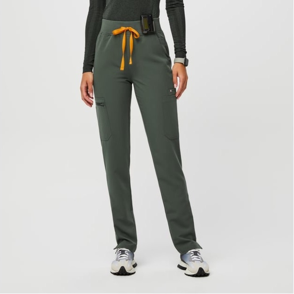 Figs moss Green yola scrub pants